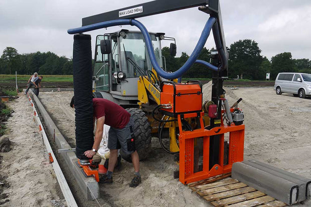 Vacu-Lift H


The Vacu-Lift H is great for picking Granite, Bluestone, Wet Cast and Natural Stone using the vacuum hose lifter.&nbsp; Picks up to 300 pounds - Weight limits vary pending pad size &amp; porosity of products.

This combination guarantees optimal logistics and economical working practices. It also protects the health of your staff.

Available with Hydraulic attachment for Loader.

Advantages:

Flexible deployment
Simple operation
Quick amortization
Healthy working practices
Motivated workers

A