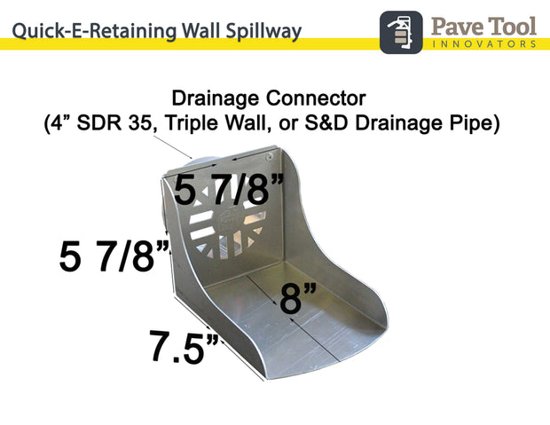 Retaining Wall Spillway Spec Sheet