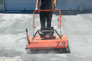 Mini Joint filler machine that brushes in sand to paver joints