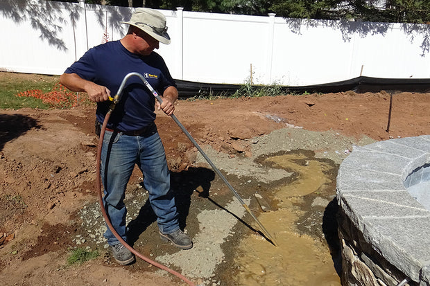 Aqua Packer for new pools, bulk heads and newly dug trenches to eliminate sinkage