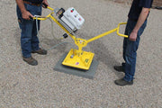 Using the Quick-E-Ergo XL picking up Wet Cast Product. Using the Es Pad Size 12" x 12", Ergo XL, ES Power Pack Suction Equipment, Suction, 2 Man handle, Handle, Manual suction Picking
