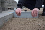 Maxi Gauge for hand screeding to set your base and setting bed up against a fixed edge