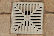 gray beige plastic patio adjustable drain