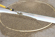 4 piece radius screed rail set for fire pit screeding made easy