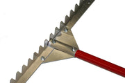 Grade Rake with one serrated side and one smooth side for grading